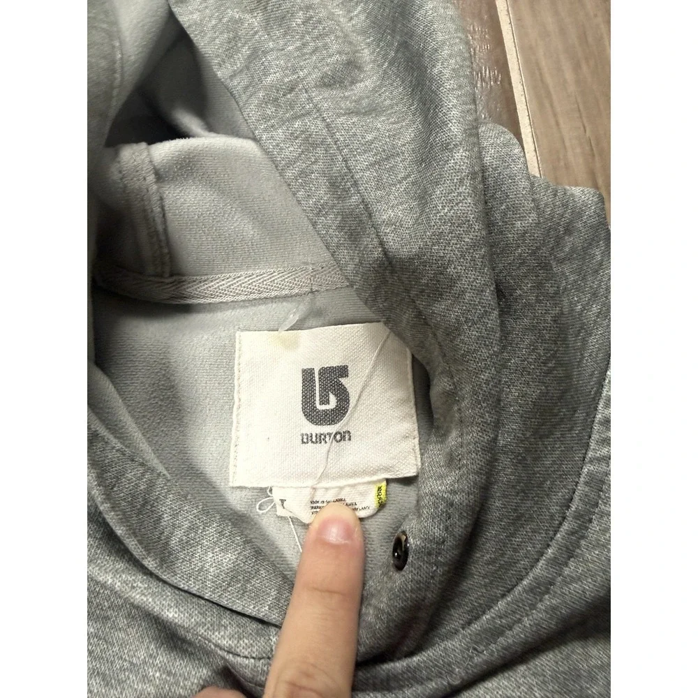 Burton Hoodie Sweatshirt Pullover Sweater Snowboard Ski Mens Sz L - Picture 5 of 6